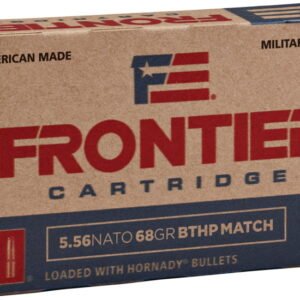 opplanet hornady frontier rifle ammo 5 56x45mm nato boat tail hollow point 68 grain 20 rounds box fr310 main 1