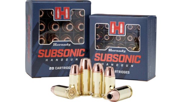 opplanet hornady subsonic pistol ammo 40 s w extreme terminal performance 180 grain 20 rounds box 91369 main 1