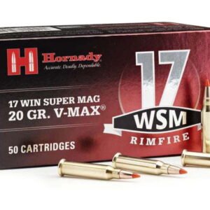 opplanet hornady varmint express rimfire ammo 17 winchester super magnum v max 20 grain 50 rounds box 83180 main 1